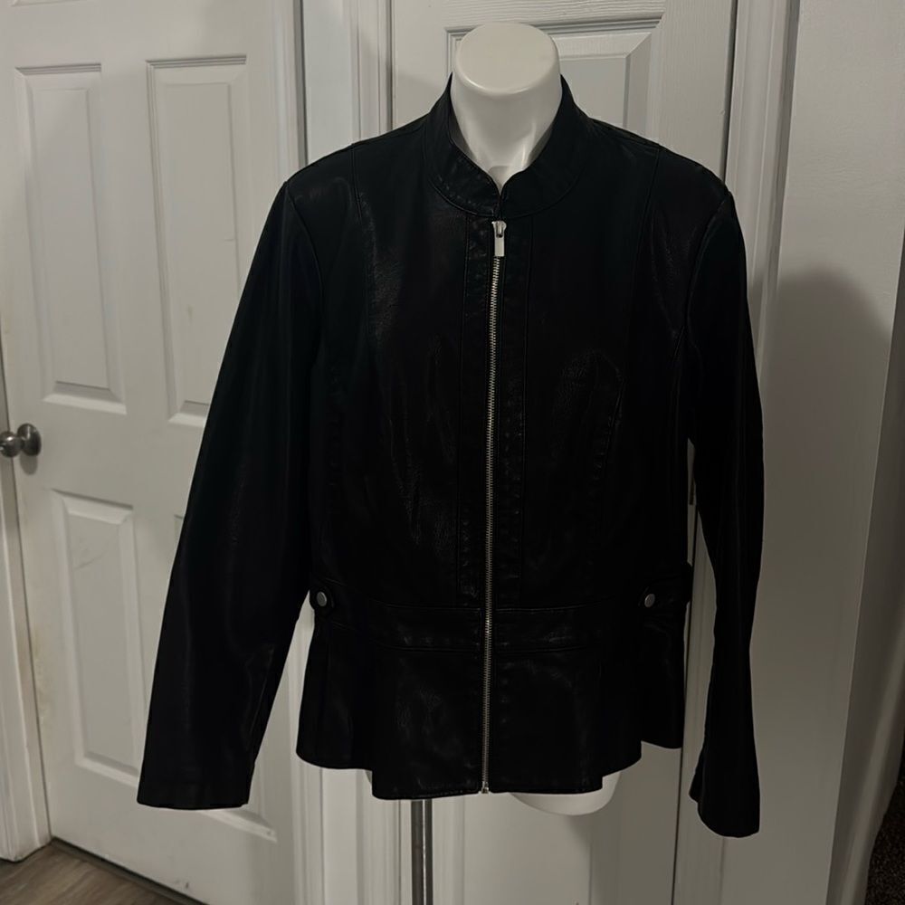BACCINI FAUX LEATHER JACKET NWOT SIZE 2X